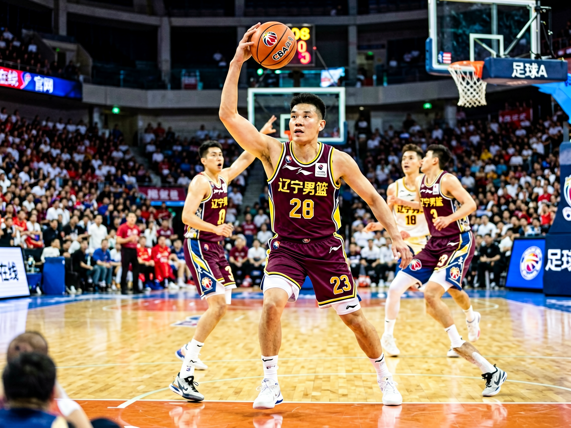 CBA广东宏远对阵辽宁男篮比赛现场